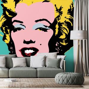 Tapeta ikona Marilyn Monroe w pop art stylu