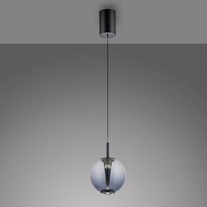 PURE Lampa wisząca designerska Infinity, możliwość ściemniania, aluminiowy / szary / cynkowy, salon / jadalnia, szkło