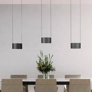 PURE Lampa wisząca Clipse, możliwość ściemniania, aluminiowy / szary / cynkowy, salon / jadalnia, metal, nowoczesny