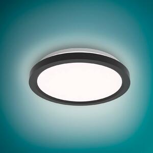 Philips Lampa sufitowa LED Aio RD, możliwość ściemniania, czarny, przedpokój, metal, nowoczesny