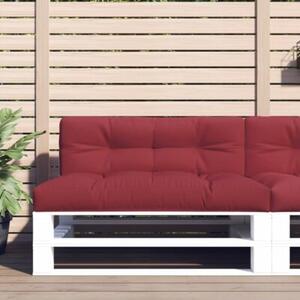 Poduszka na paletę, winna czerwień, 120x40x12 cm, tkanina