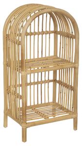 Biblioteczka na książki, rattanowa, 76 cm