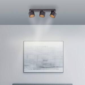 PURE reflektor sufitowy LED Cup, czarny, długość 56 cm, metal 3-punktowa możliwość ściemniania, czarny, salon / jadalnia, metal, nowoczesny