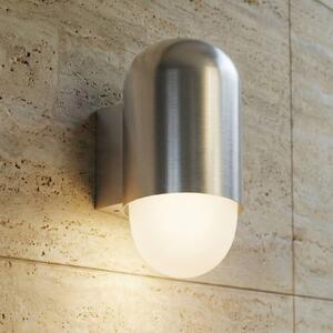 Kinkiet zewnętrzny Pilva Lindby, możliwość ściemniania, aluminiowy / szary / cynkowy, aluminium, nowoczesny