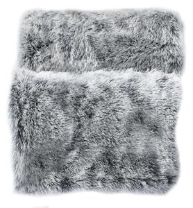 Miekki koc ze sztucznego futra, GREY, 180 x 220 cm