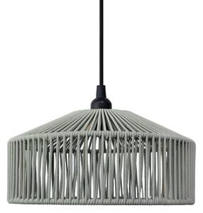 Newgarden Lampa wisząca Calabardina, zielona, linka, Ø30cm, IP44 Calarbardina, możliwość ściemniania, zielony, tkanina / materiał / jedwab, skandynawski