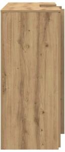 Biurko recepcyjne dÄ b artisan 155x50x103,5 cm drewno klejone