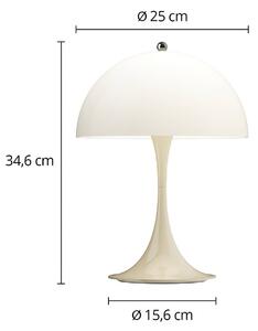 Louis Poulsen Lampa stołowa LED Panthella 250, możliwość ściemniania, kremowy / amber, salon / jadalnia, tworzywo sztuczne, nowoczesny