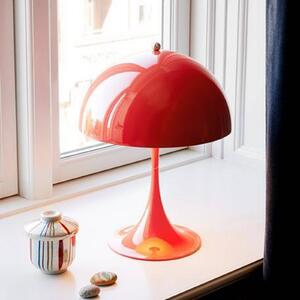Louis Poulsen Lampa stołowa LED Panthella 250, możliwość ściemniania, czerwony, salon / jadalnia, tworzywo sztuczne, nowoczesny