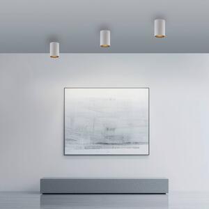 PURE Lampa sufitowa Point, możliwość ściemniania, biały / opal, łazienka, metal, nowoczesny
