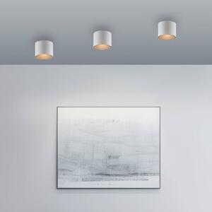 PURE Lampa sufitowa Point, możliwość ściemniania, biały / opal, łazienka, metal, nowoczesny