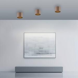 PURE Lampa sufitowa Point, możliwość ściemniania, brązowy / mosiężny, łazienka, metal, nowoczesny