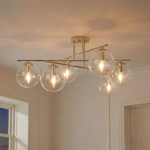 Lampa sufitowa Zoe Domiluce, możliwość ściemniania, mosiężny / złoty, salon / jadalnia, metal