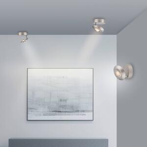 PURE Lampa sufitowa LED Oculis, możliwość ściemniania, chromowy / srebrny, salon / jadalnia, nowoczesny