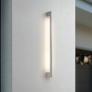 Kinkiet zewnętrzny LED Neano Lindby, aluminiowy / szary / cynkowy, aluminium, nowoczesny