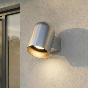 Kinkiet zewnętrzny Lupil Lindby, możliwość ściemniania, aluminiowy / szary / cynkowy, aluminium, nowoczesny