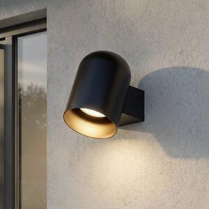 Kinkiet zewnętrzny Lupil Lindby, możliwość ściemniania, czarny, aluminium, nowoczesny