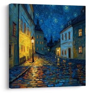 Obraz noc lamp w blasku