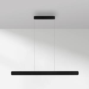 Paul Neuhaus Lampa wisząca Q-Stretto, możliwość ściemniania, czarny, salon / jadalnia, metal, nowoczesny