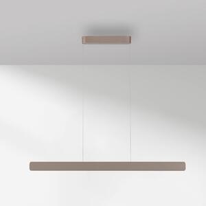 Paul Neuhaus Lampa wisząca Q-Stretto, możliwość ściemniania, brązowy / mosiężny, salon / jadalnia, metal, nowoczesny