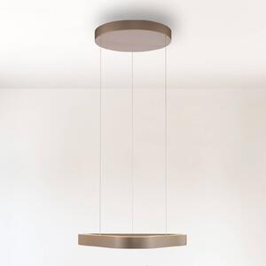 Paul Neuhaus Lampa wisząca Q-Stretto, możliwość ściemniania, brązowy / mosiężny, salon / jadalnia, metal, nowoczesny