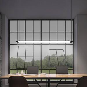 OSRAM żyrandol LED Office line Slab czarna 4000 K DIM Slab, możliwość ściemniania, czarny, biuro, aluminium, nowoczesny