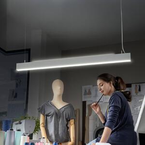 OSRAM Żyrandol LED Office line Cuboid biała 4000 K ściemniany Cuboid, możliwość ściemniania, biały / opal, biuro, aluminium, nowoczesny