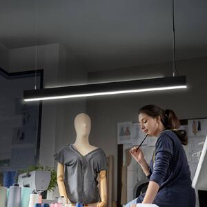 OSRAM Lampa wisząca biurowa LED Office line Cuboid czarna 4000 K ściemniany Cuboid, możliwość ściemniania, czarny, biuro, aluminium, nowoczesny