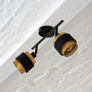 OSRAM Lampa sufitowa Decor Spot Hornet, czarny, salon / jadalnia, tkanina / materiał / jedwab, nowoczesny