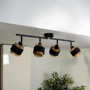 OSRAM Lampa sufitowa Decor Spot Hornet, czarny, salon / jadalnia, tkanina / materiał / jedwab, nowoczesny