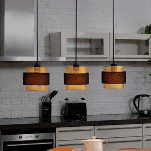 OSRAM Lampa wisząca Decor Hornet, możliwość ściemniania, czarny, salon / jadalnia, tkanina / materiał / jedwab, nowoczesny