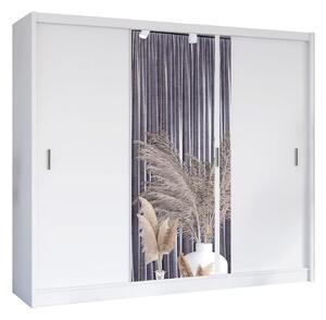 Szafa z lustrem SABRINA 250x215 cm biała MT0036