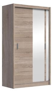 Szafa z lustrem SABRINA 120x215 cm dąb sonoma MT0037