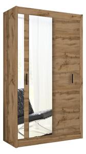 Szafa z lustrem SABRINA 120x215 cm dąb woltan MT0042