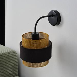 OSRAM Kinkiet Decor Hornet, możliwość ściemniania, czarny, salon / jadalnia, tkanina / materiał / jedwab, nowoczesny