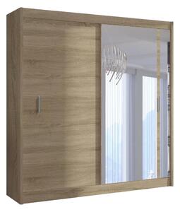 Szafa z lustrem SABRINA 180x215 cm dąb sonoma MT0039
