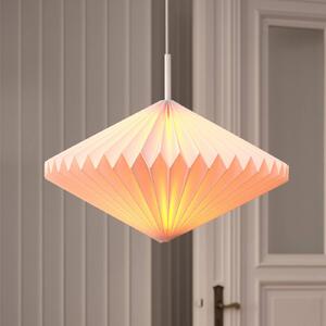 OSRAM Lampa wisząca Decor Paper Diamond, możliwość ściemniania, biały / opal, salon / jadalnia, papier / lunolit / lunopal