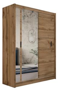 Szafa z lustrem SABRINA 180x215 cm dąb woltan MT0044