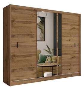 Szafa z lustrem SABRINA 250x215 cm dąb woltan MT0046