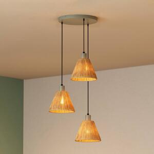 OSRAM Lampa wisząca Decor Raffia, możliwość ściemniania, brązowy / rdzawy, salon / jadalnia, dworkowy / rustykalny