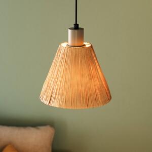 OSRAM Lampa wisząca Decor Raffia, możliwość ściemniania, brązowy / rdzawy, salon / jadalnia, dworkowy / rustykalny