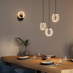 OSRAM Kinkiet LED Decor Circle, czarny, salon / jadalnia, tworzywo sztuczne, nowoczesny