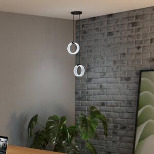 OSRAM Lampa wisząca Decor Circle, czarny, salon / jadalnia, tworzywo sztuczne, nowoczesny