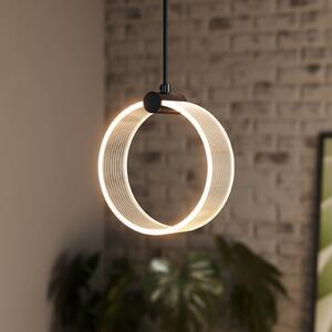 OSRAM Lampa wisząca Decor Circle, czarny, salon / jadalnia, tworzywo sztuczne, nowoczesny