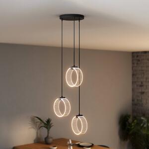 OSRAM Lampa wisząca Decor Circle, czarny, salon / jadalnia, tworzywo sztuczne, nowoczesny