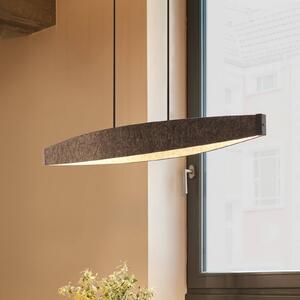 OSRAM Lampa wisząca Decor Flat Felt, aluminiowy / szary / cynkowy, salon / jadalnia, aluminium, nowoczesny