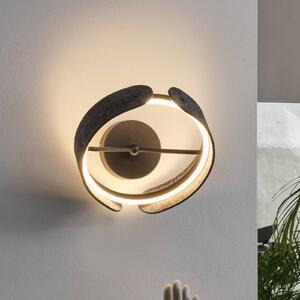 OSRAM Kinkiet LED Decor Curve Felt, aluminiowy / szary / cynkowy, salon / jadalnia, tkanina / materiał / jedwab, nowoczesny