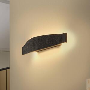 OSRAM Kinkiet LED Decor Flat Felt, aluminiowy / szary / cynkowy, salon / jadalnia, aluminium, nowoczesny