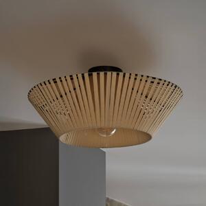 OSRAM Lampa sufitowa Decor Stripes, możliwość ściemniania, kremowy / amber, salon / jadalnia, tkanina / materiał / jedwab