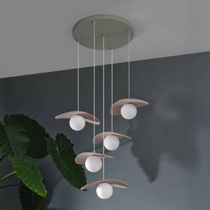 OSRAM Lampa wisząca Decor Pearl, możliwość ściemniania, kremowy / amber, salon / jadalnia, tkanina / materiał / jedwab, nowoczesny